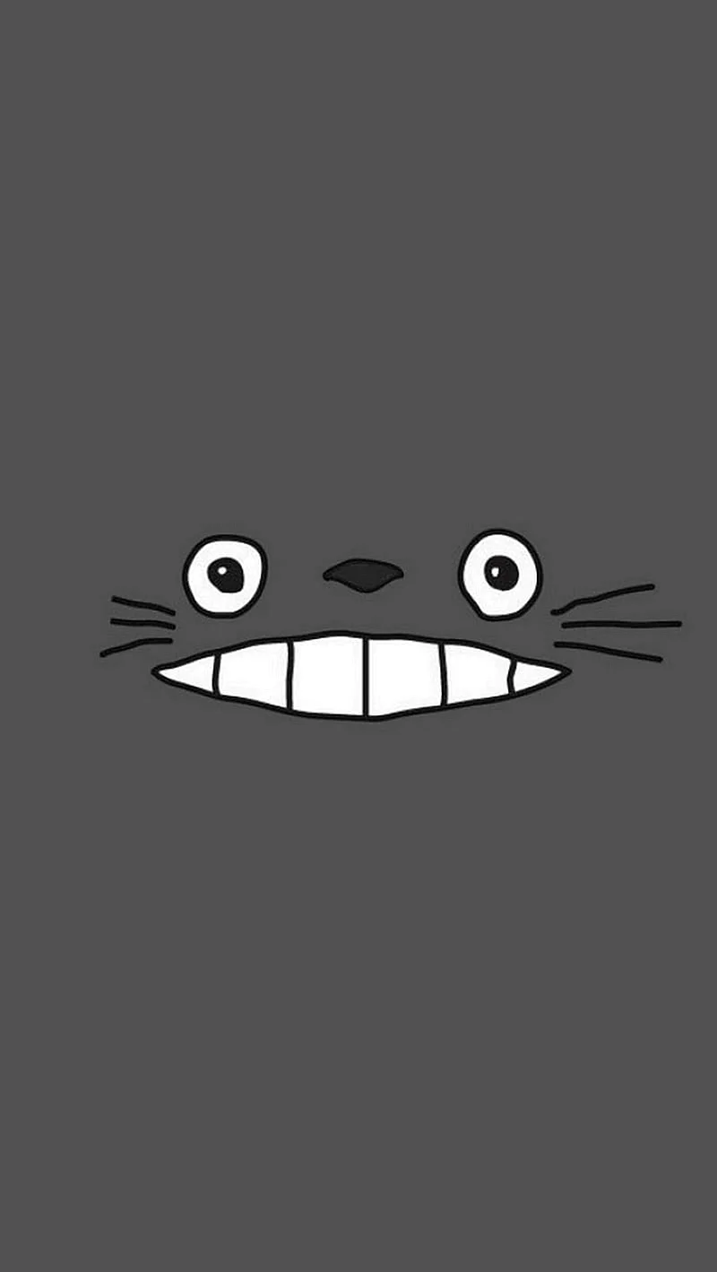 Totoro Face Wallpaper For iPhone