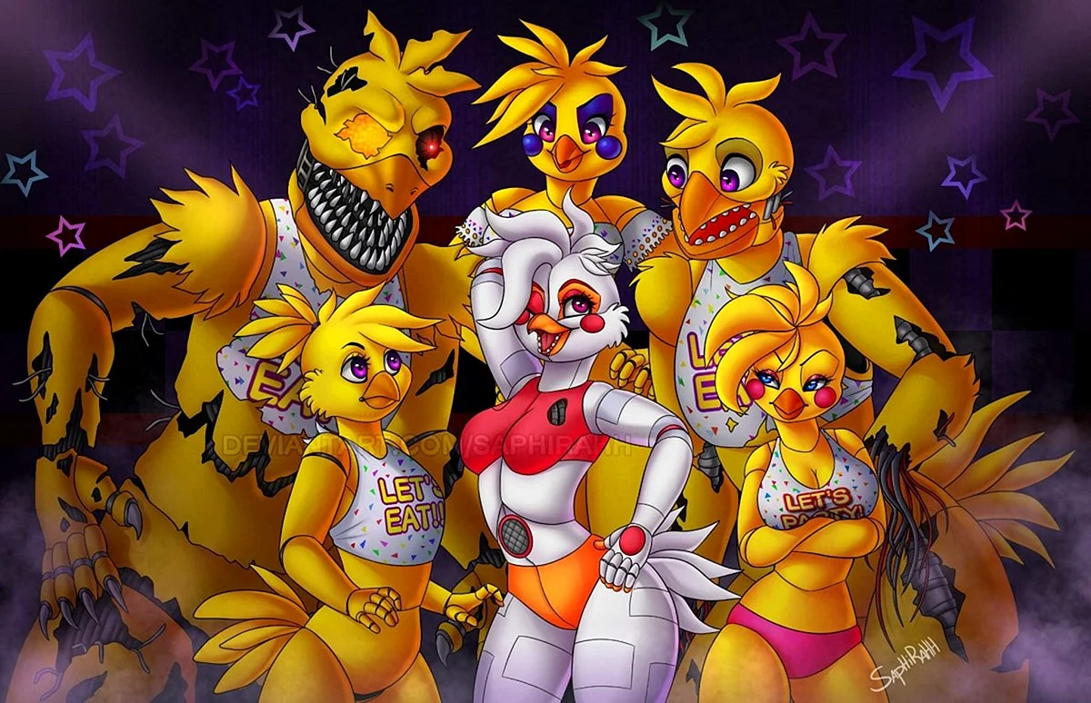 Toy Chica Art Wallpaper