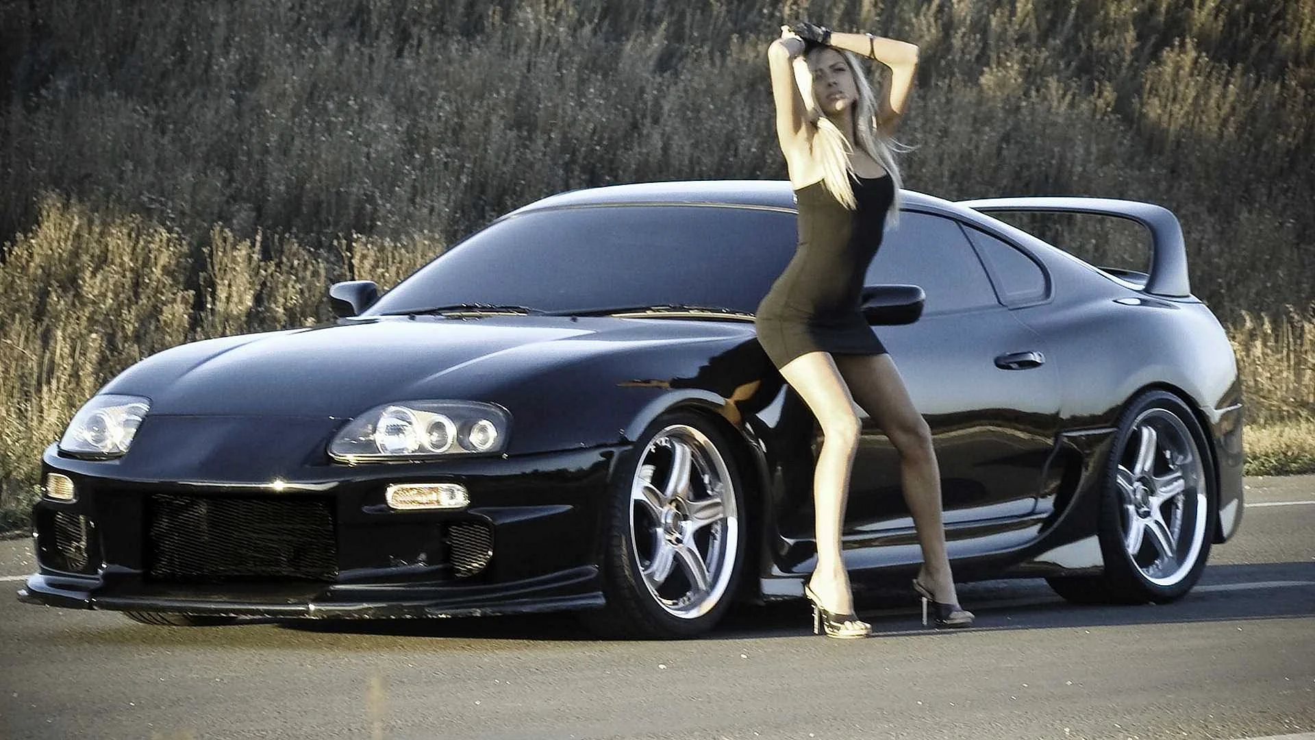 Toyota Supra Girl Wallpaper