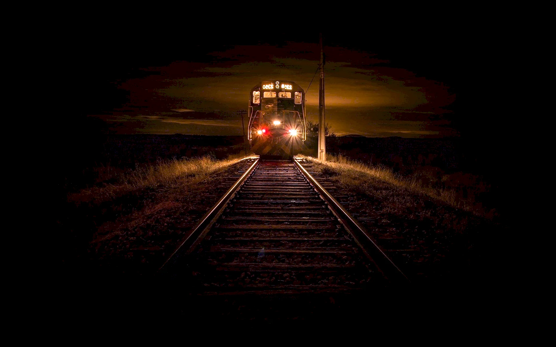 Train At Night Wallpaper