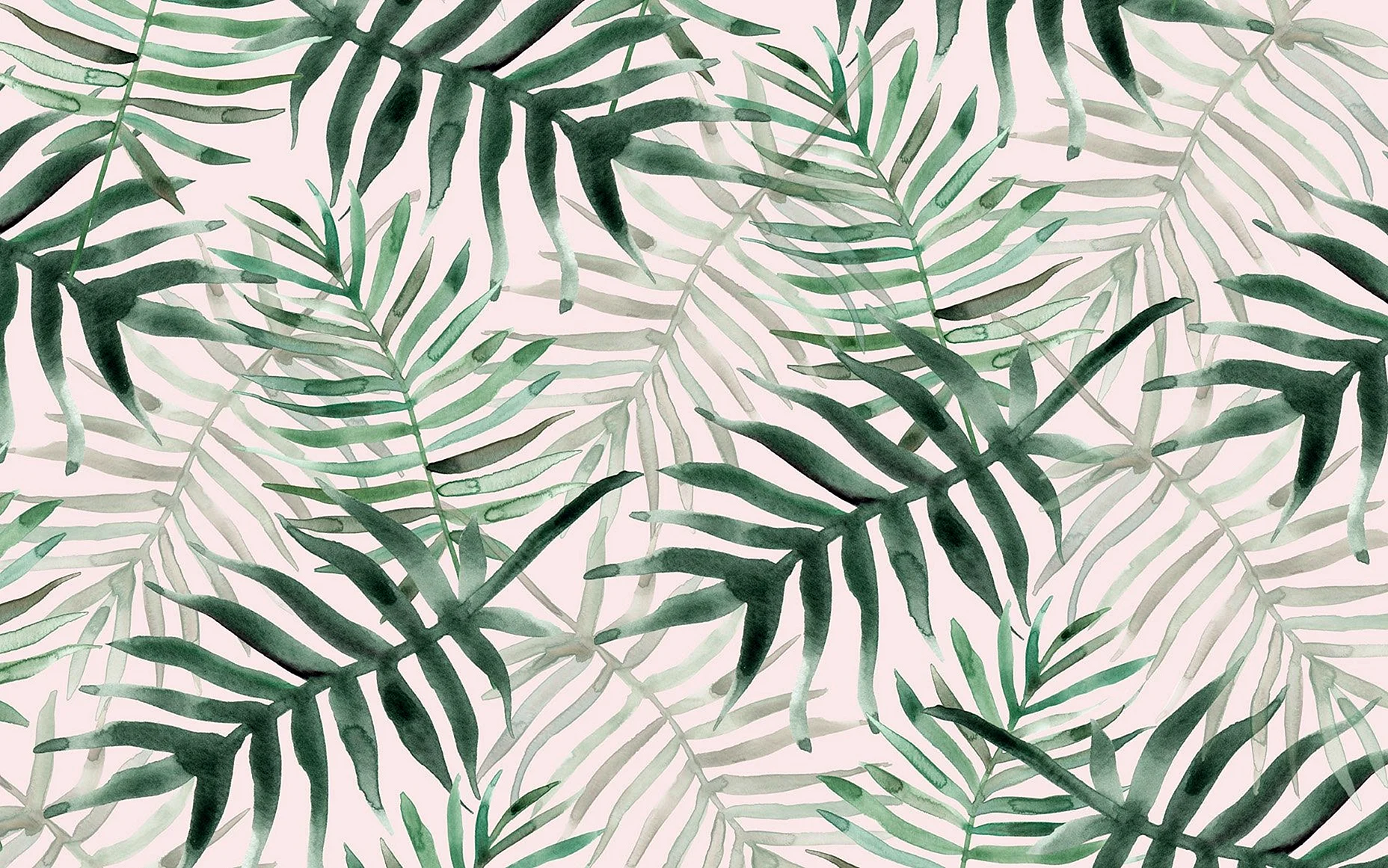 Tropical Leaf Pattern Wallpaper