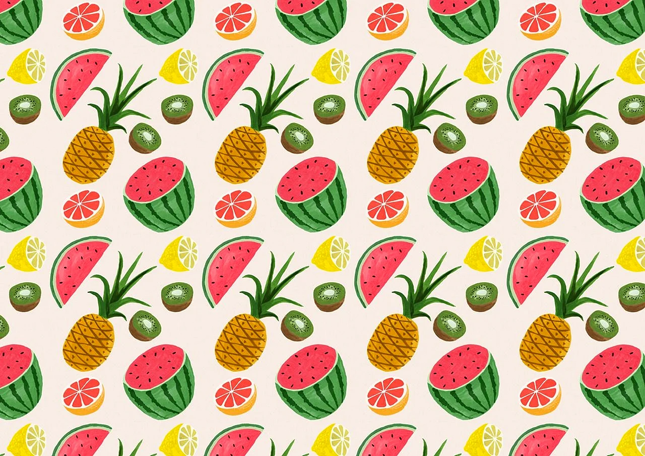 Tropical Pineapple pattern Wallpaper