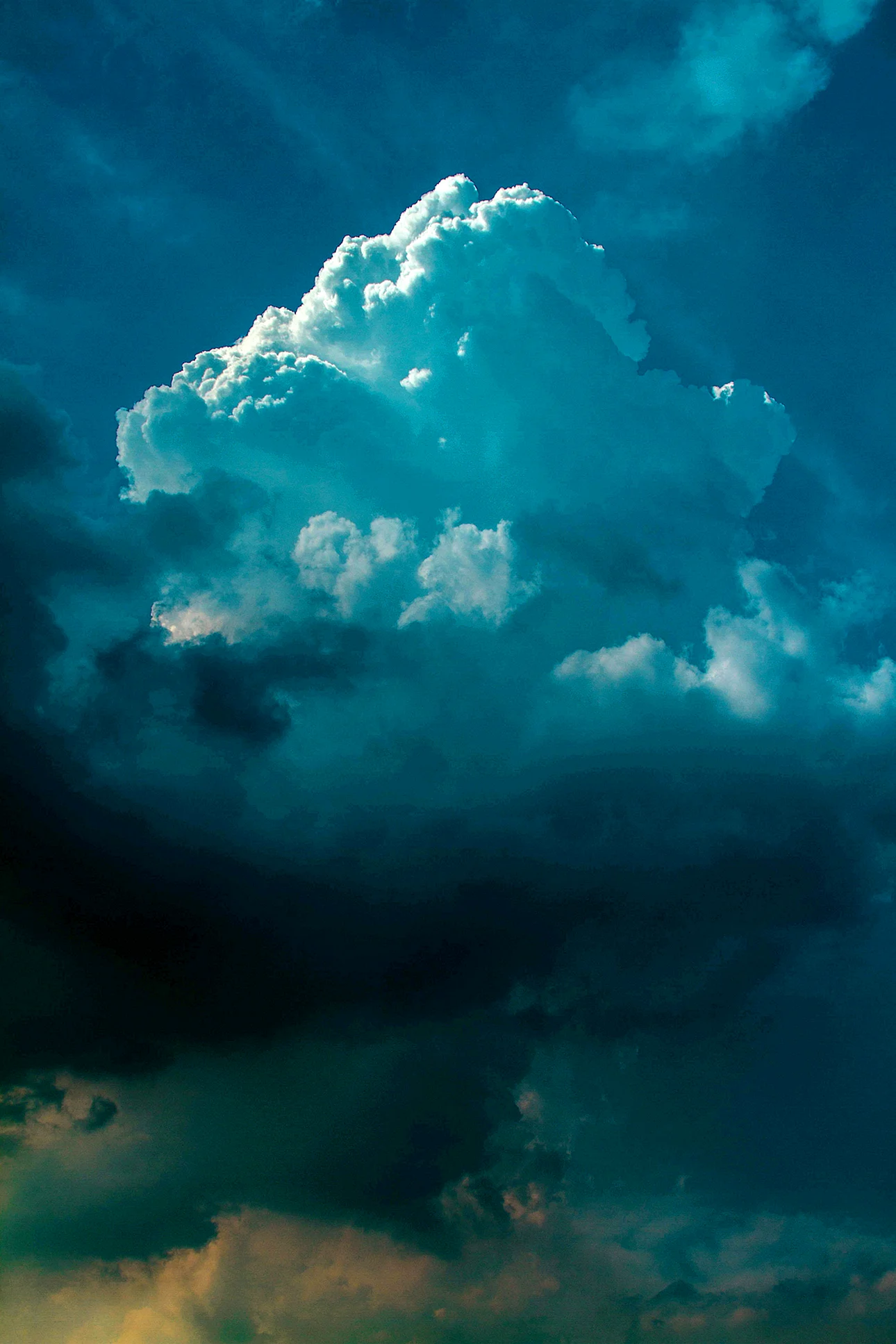 Turquoise Sky Wallpaper For iPhone