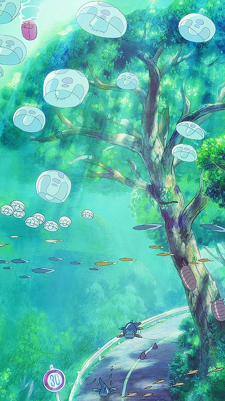 Underwater Studio Ghibli Wallpaper For iPhone