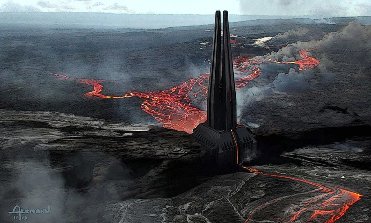 Vader Mustafar Castle Wallpaper