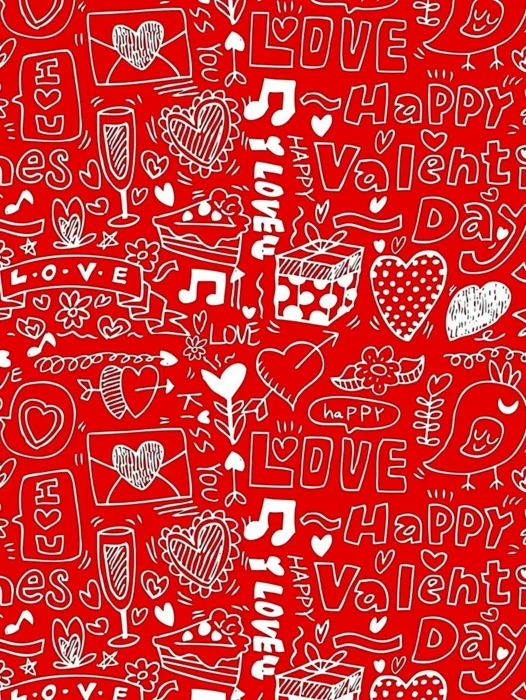 Valentine Pattern Wallpaper