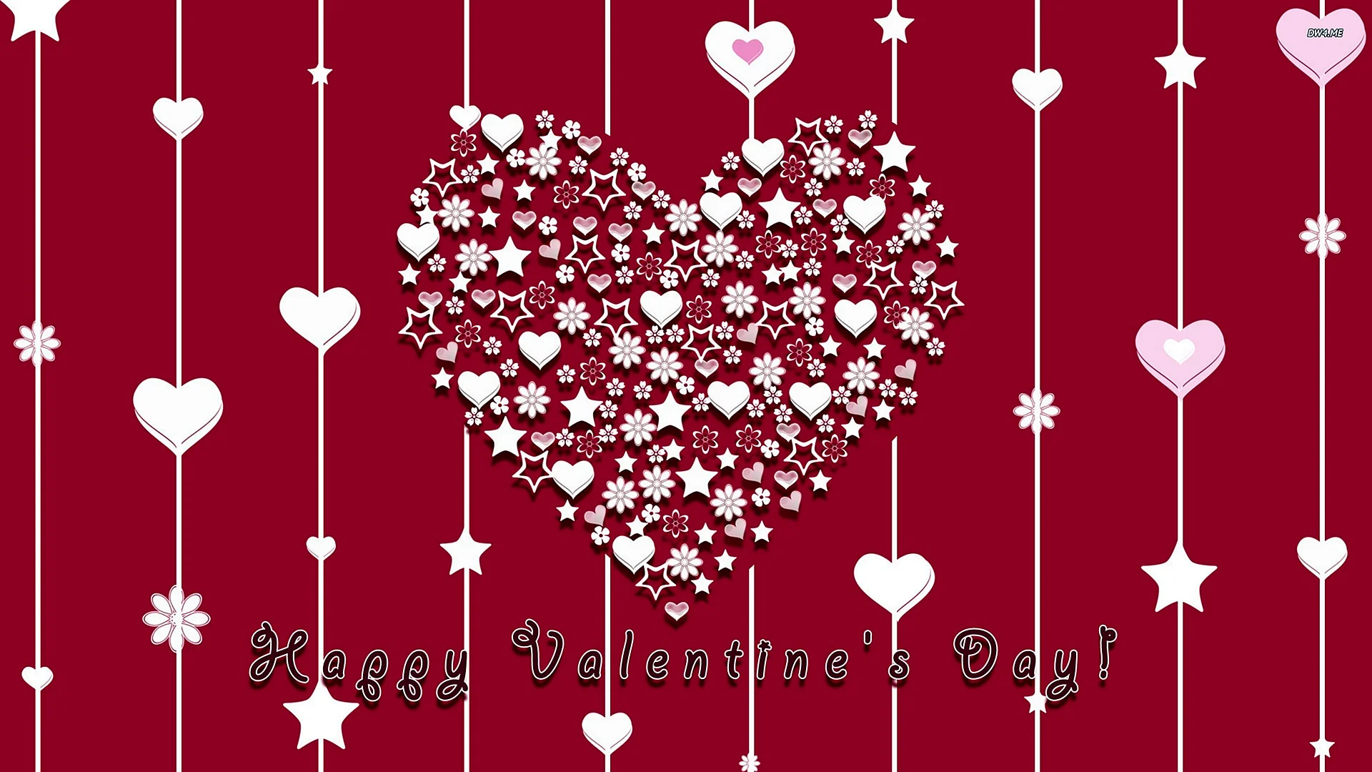 Valentines Day Love Flag Wallpaper