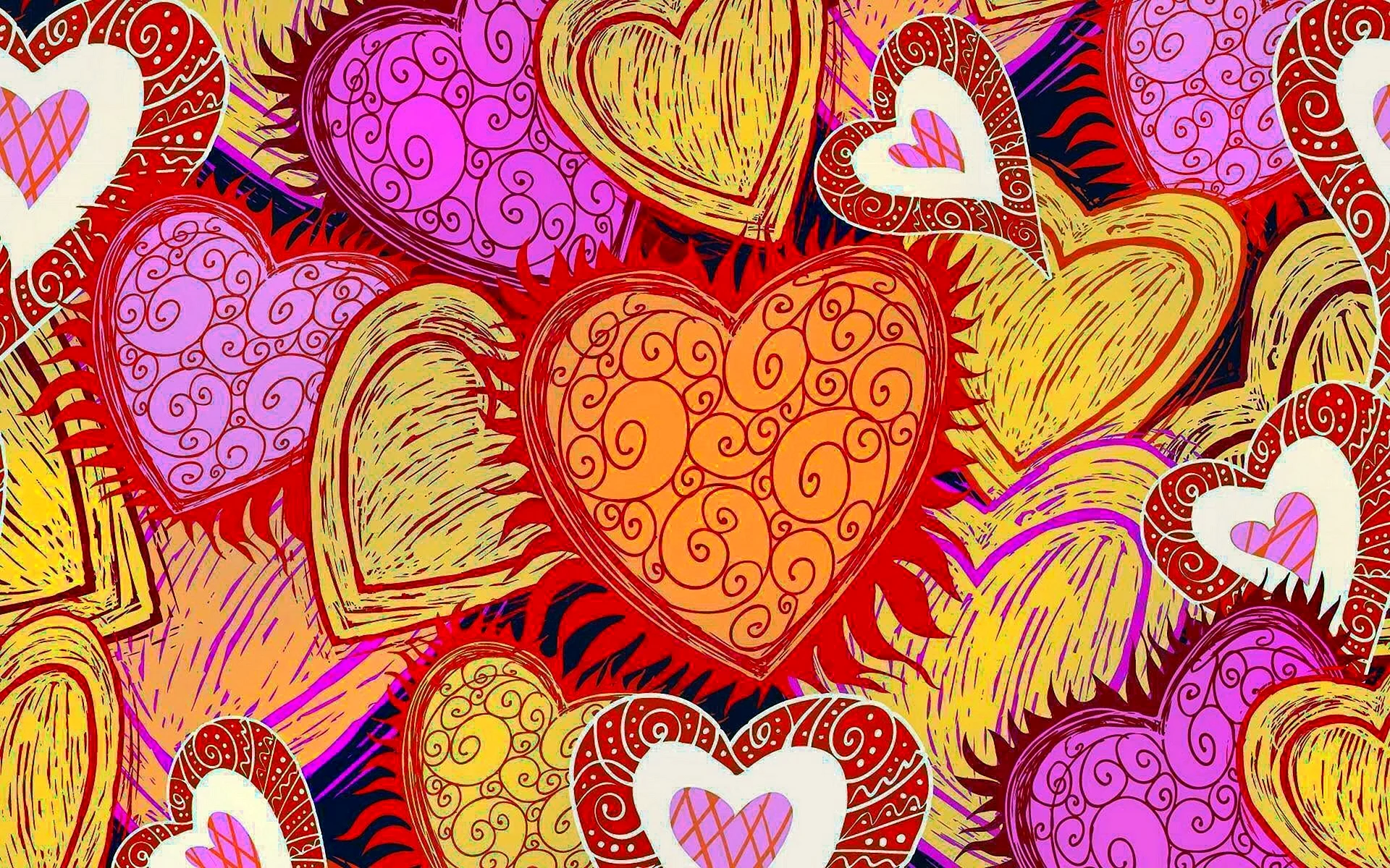 Valentines Day Pattern Wallpaper