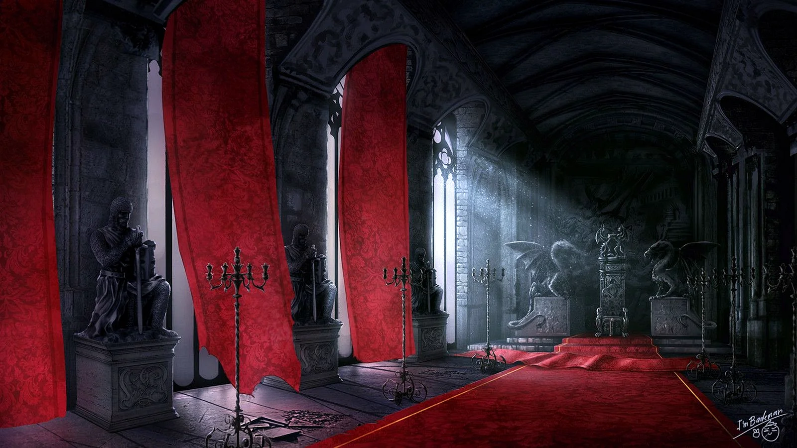 Vampire Castle Interior Wallpaper