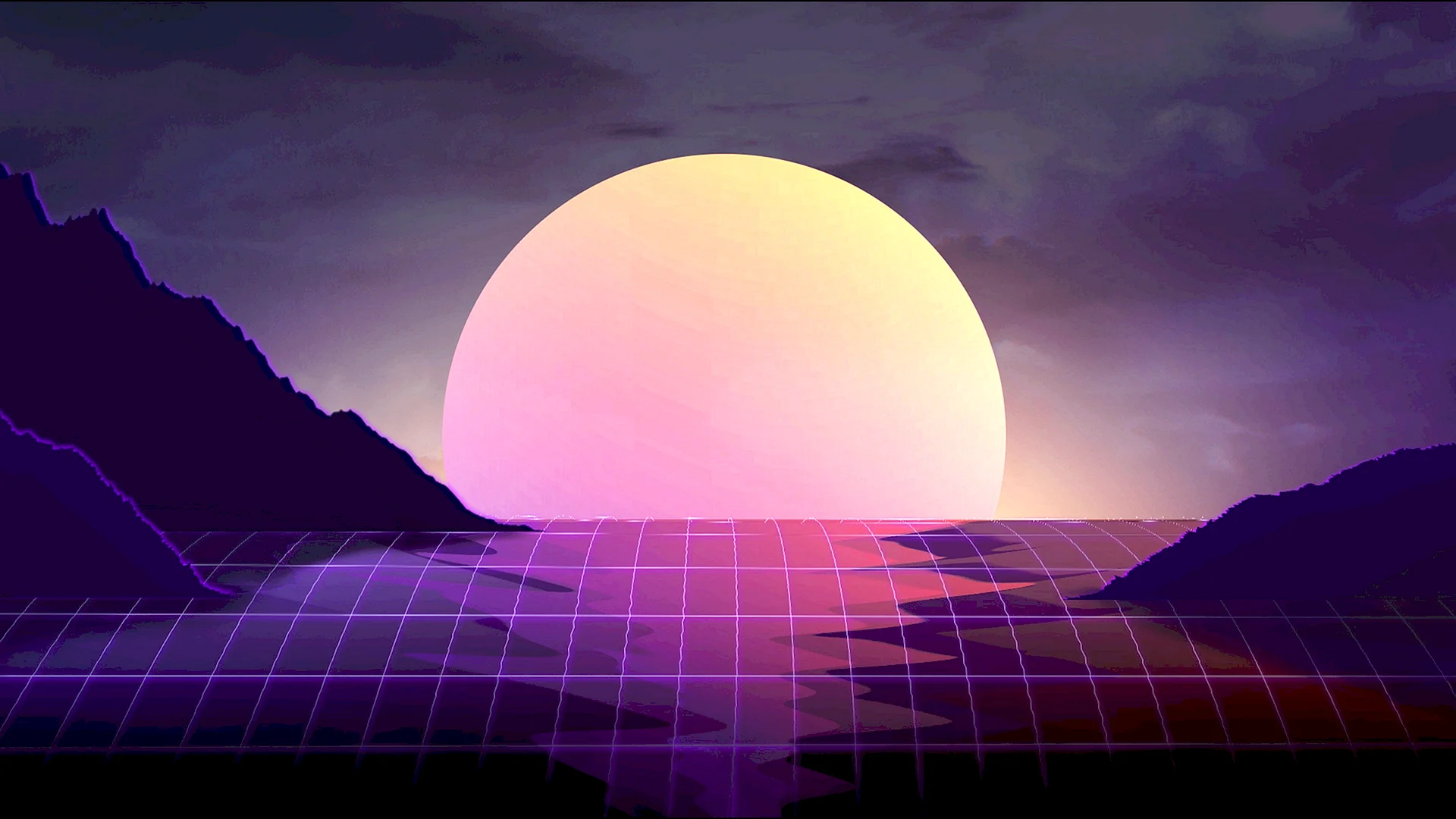 Vaporwave Sunset Wallpaper