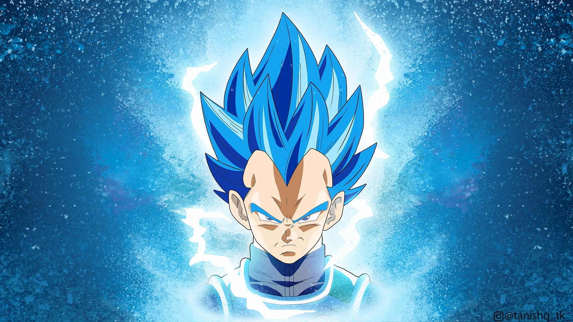 Vegeta Saiyan Blue Wallpaper