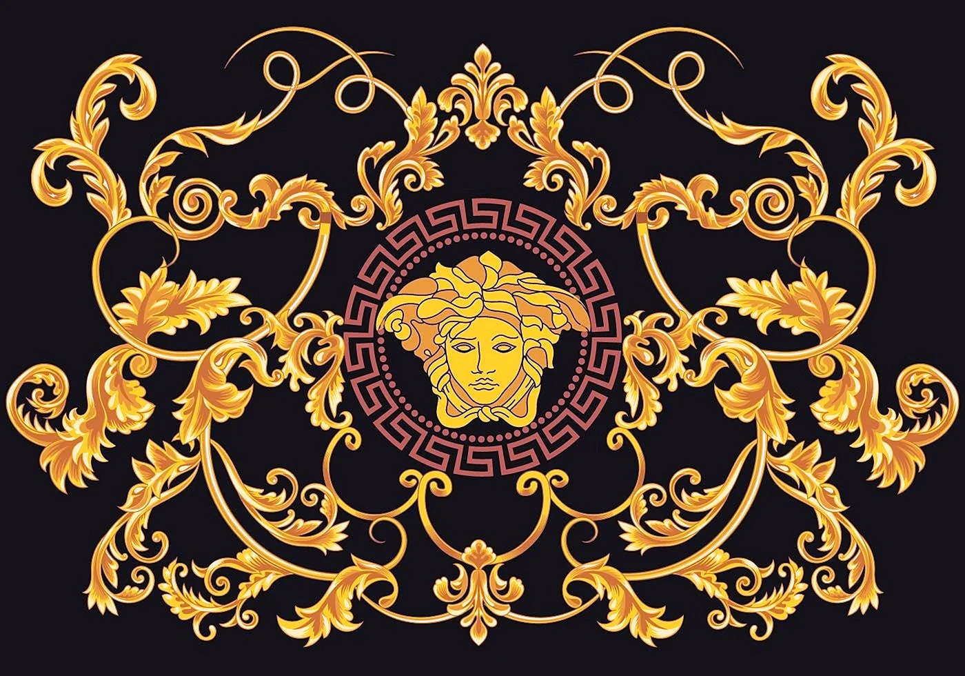 Versace Barocco Pattern Wallpaper