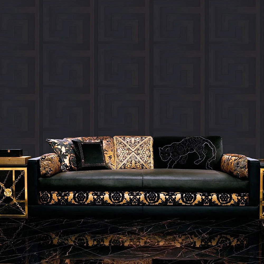 Versace Gold And Black Wallpaper