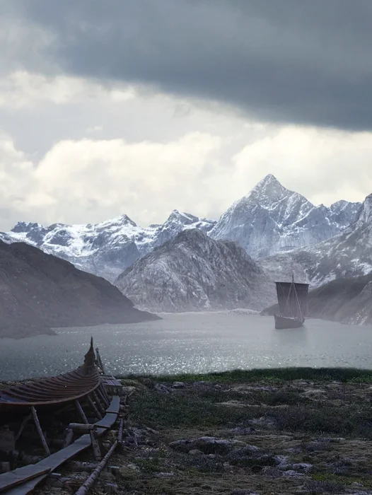 Viking Landscape Wallpaper