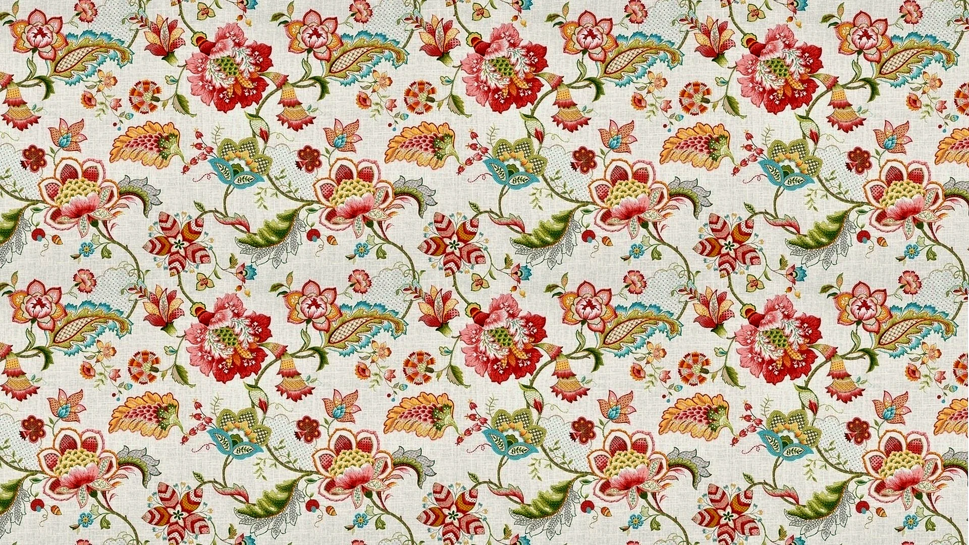 Vintage Floral Pattern Wallpaper