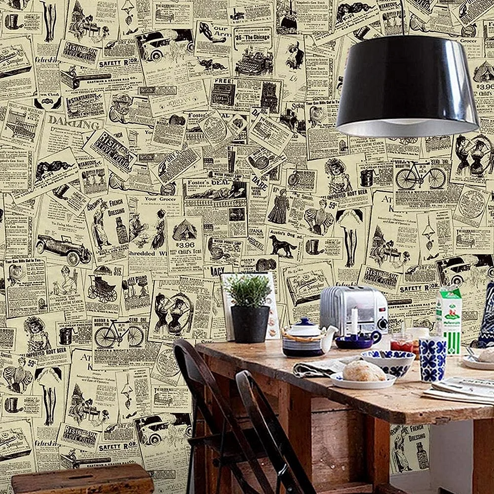 Vintage Newspaper Wallpaper