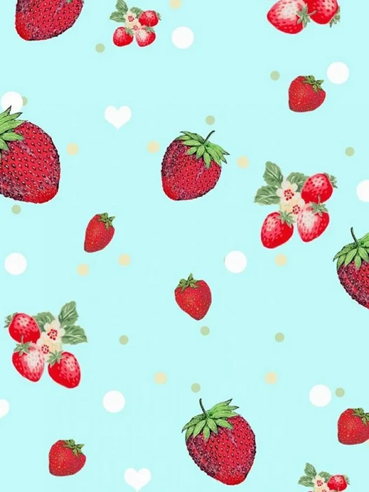 Vintage Strawberry Wallpaper