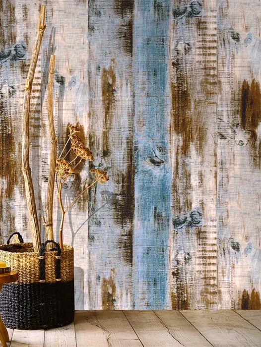 Vintage Wood Wall Wallpaper