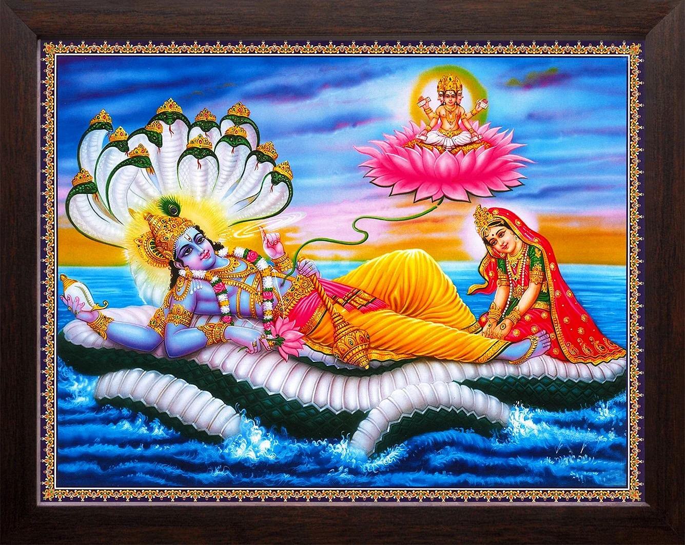 Vishnu And Lakshmi Wallpaper