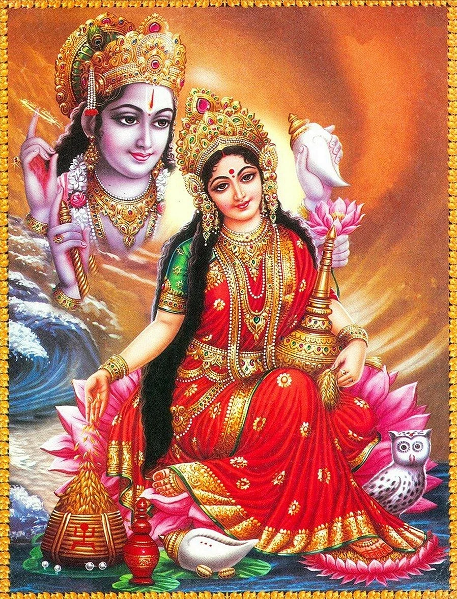 Vishnu And Lakshmi Wallpaper