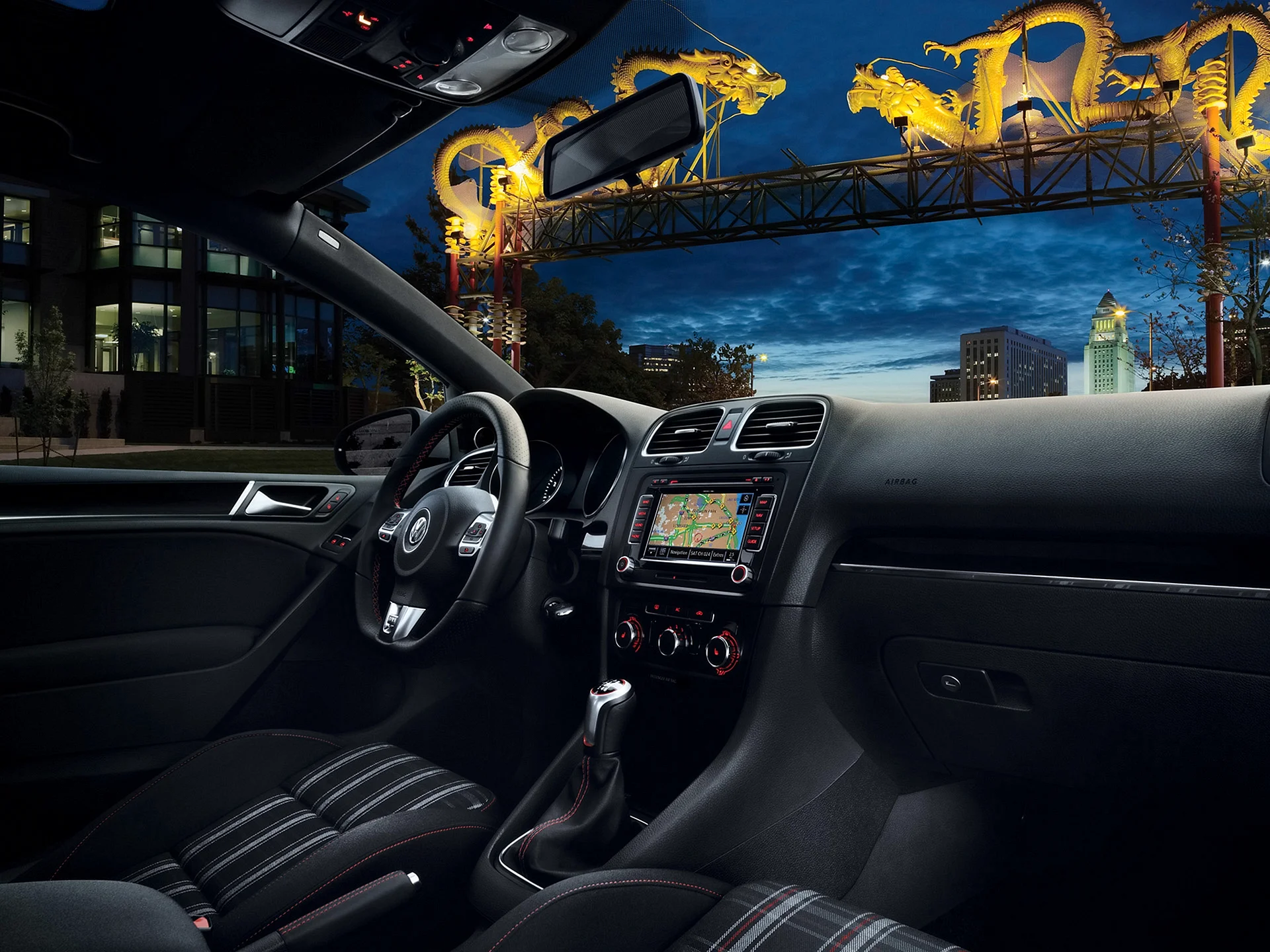 VW Golf GTI 2014 - dashboard Wallpaper