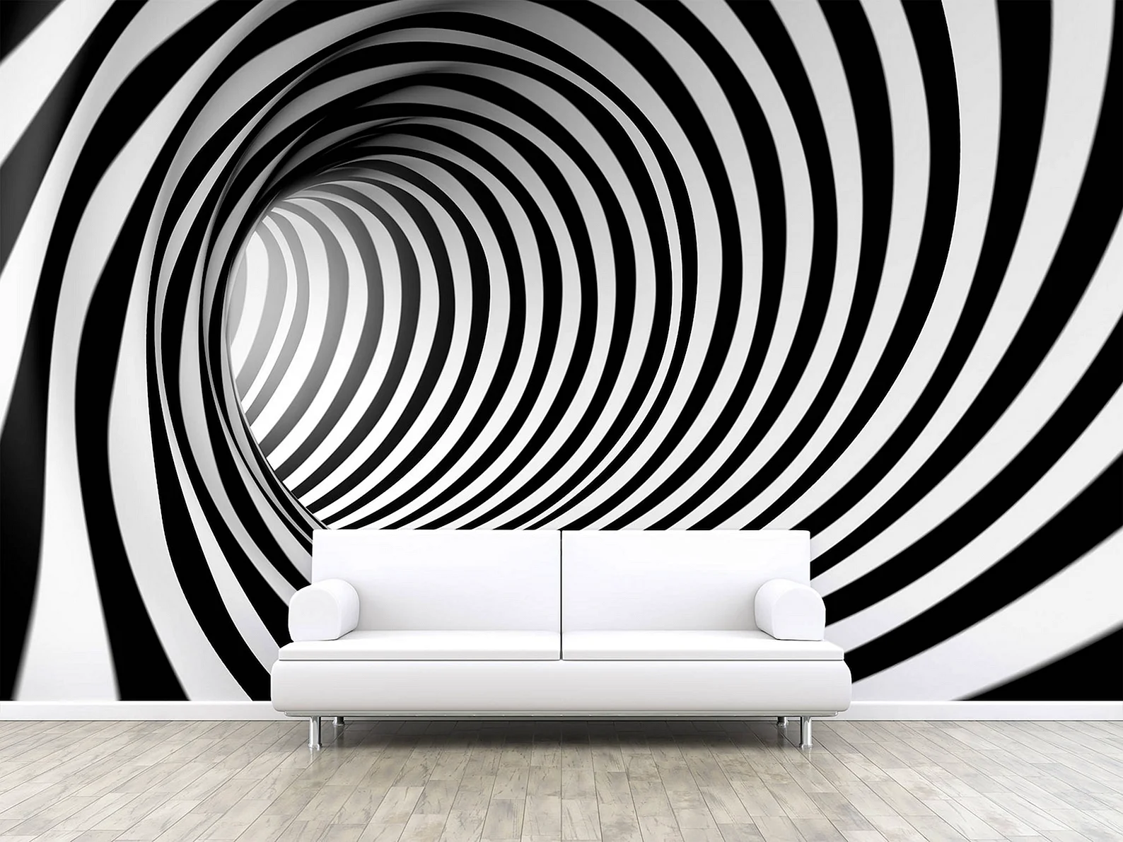 Wall Black And White 3d Wallpaper