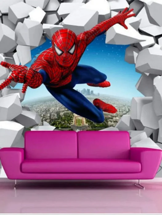 Wall Brick Spiderman Wallpaper