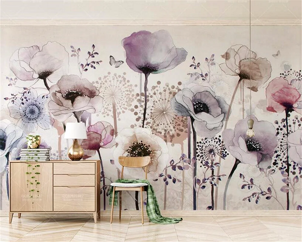 Wall Mural Flowers Wallpaper