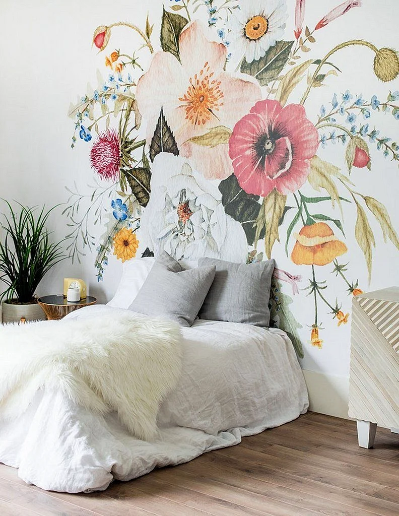 Wall Mural Flowers Wallpaper