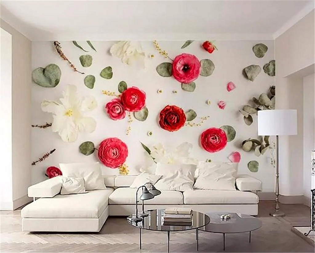 Wall Mural Flowers Wallpaper