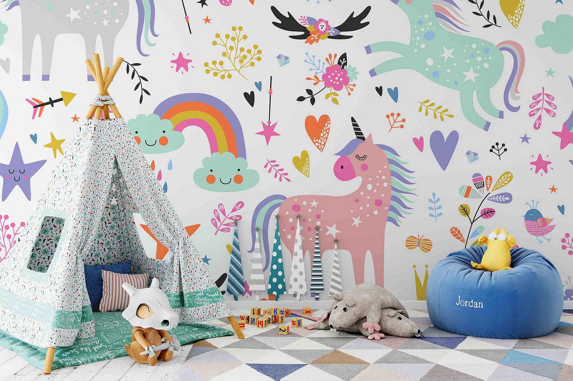 Wall Murals For Kids Unicorn Wallpaper