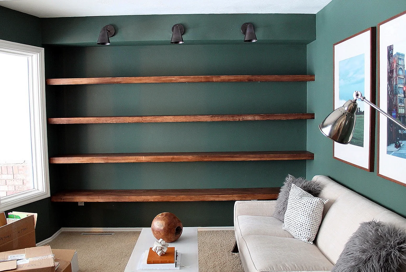 Wall Wood Shelves Wallpaper