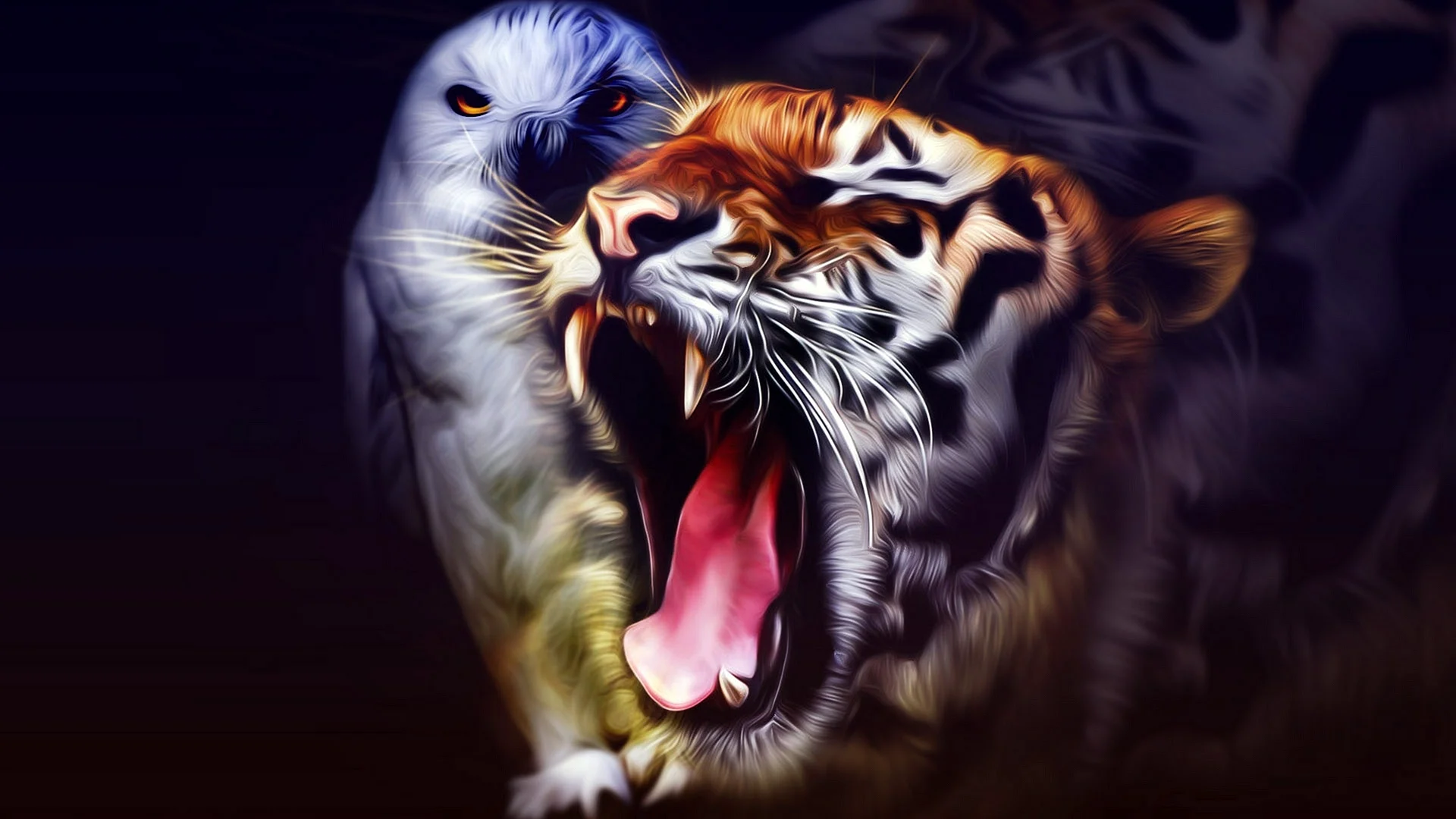 abstract Tiger Wallpaper