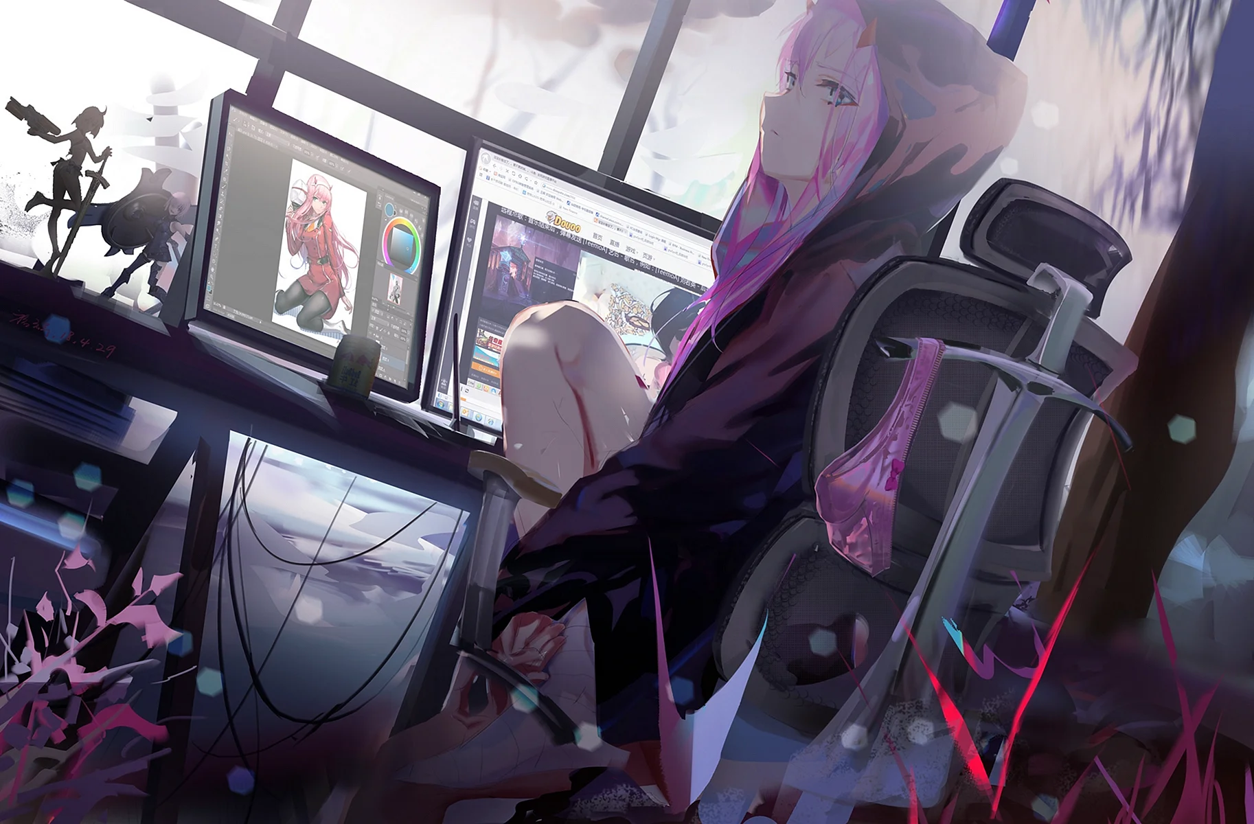 Wallpaper Anime Zero Two Wallpaper