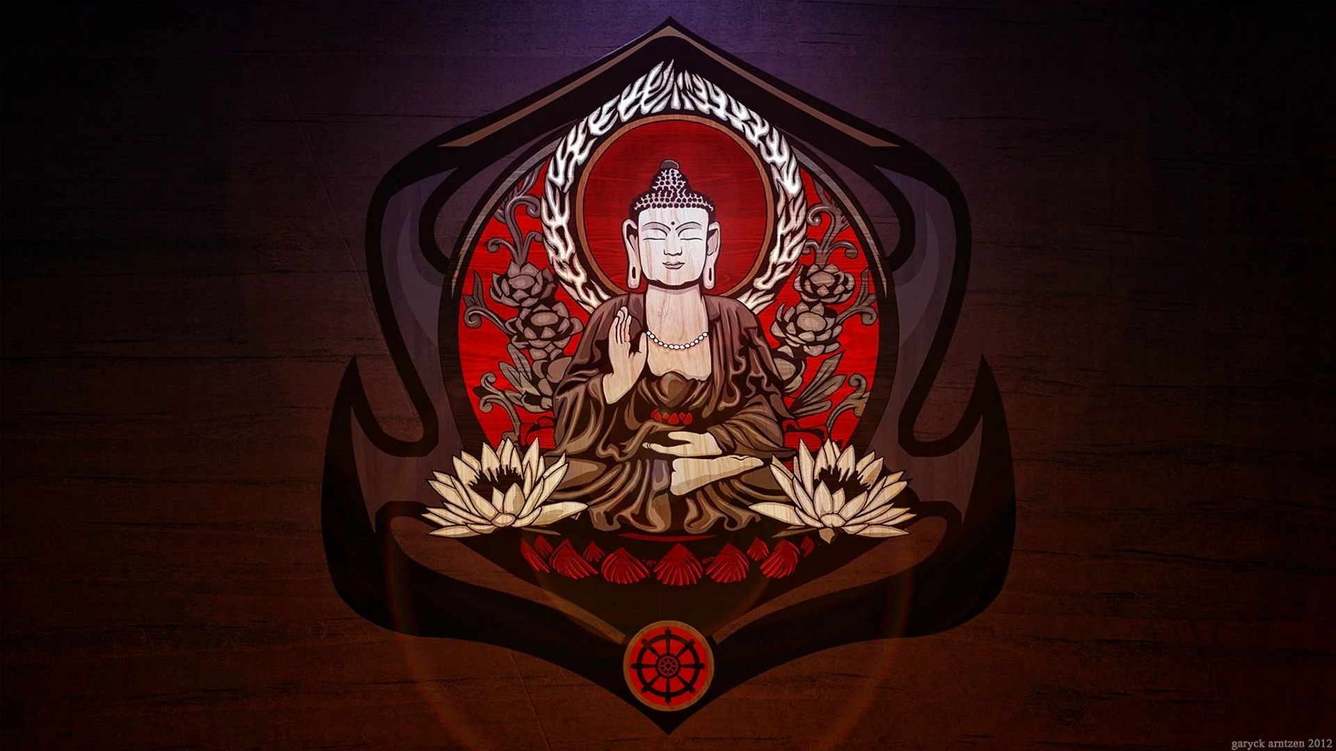 Buddha Dark Wallpaper