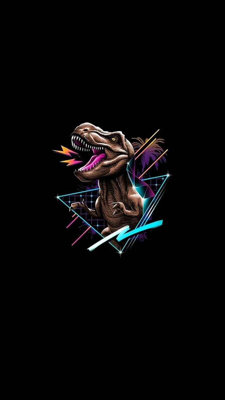 Dino Chrome Wallpaper For iPhone