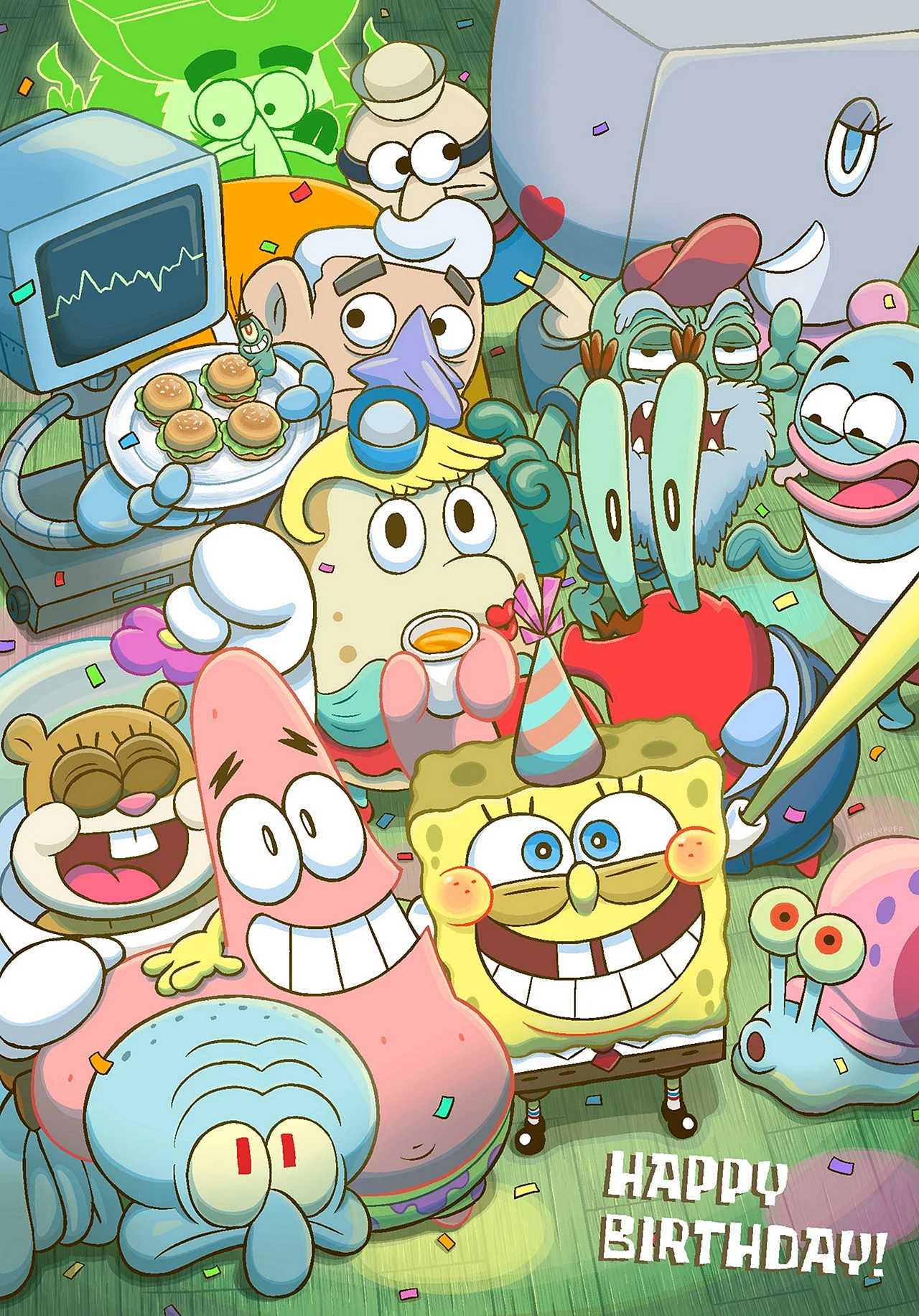 Kartun Spongebob Anime Wallpaper For iPhone