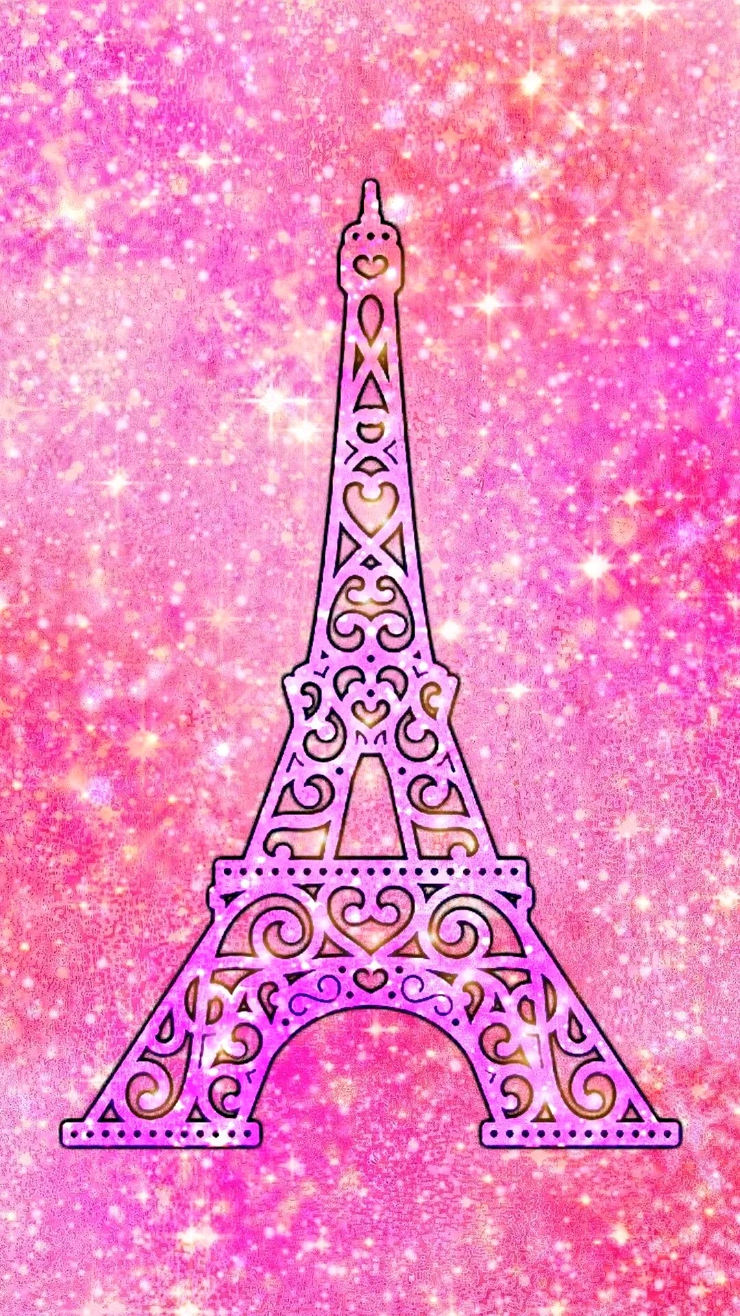 Tiang Paris Pink Wallpaper