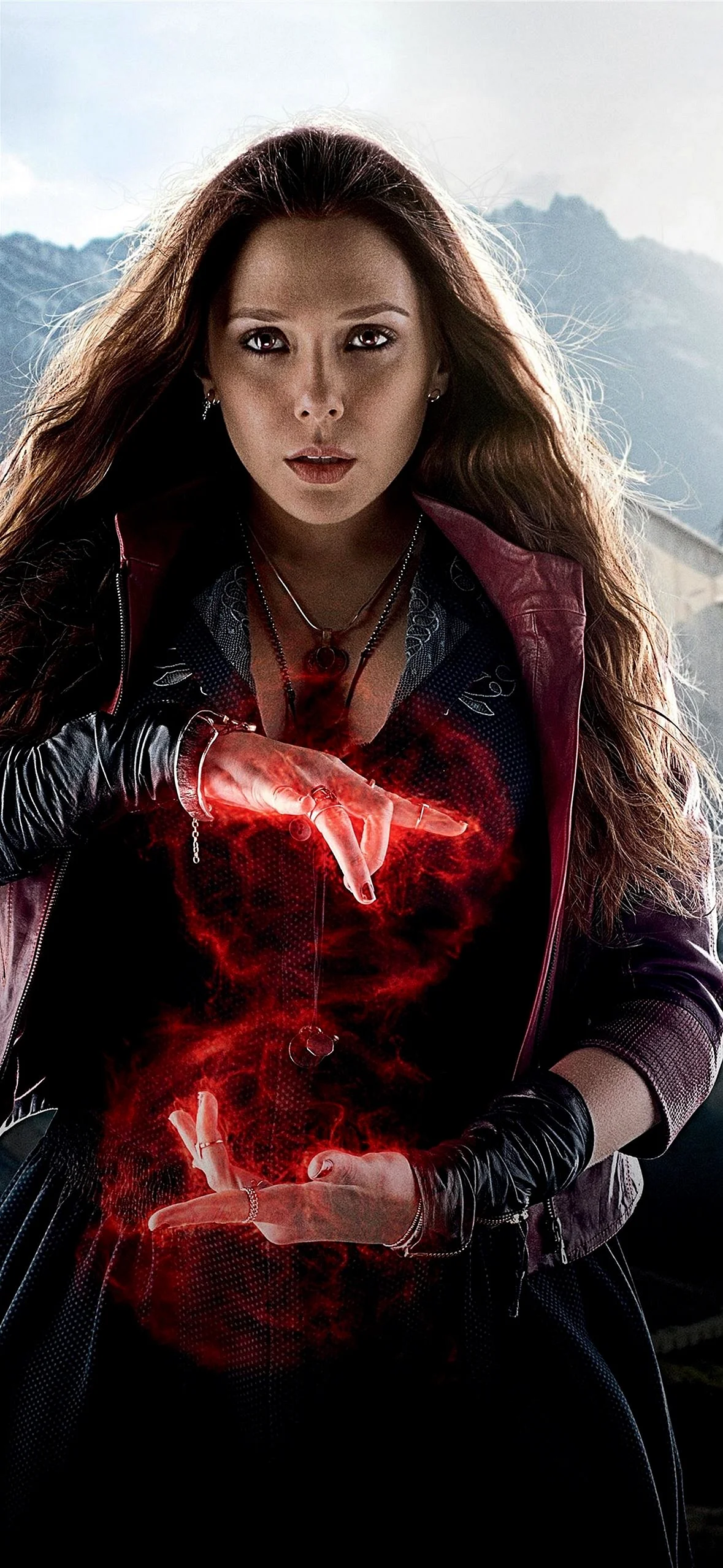 Wanda Maximoff Scarlet Witch Wallpaper for iPhone 14 Pro