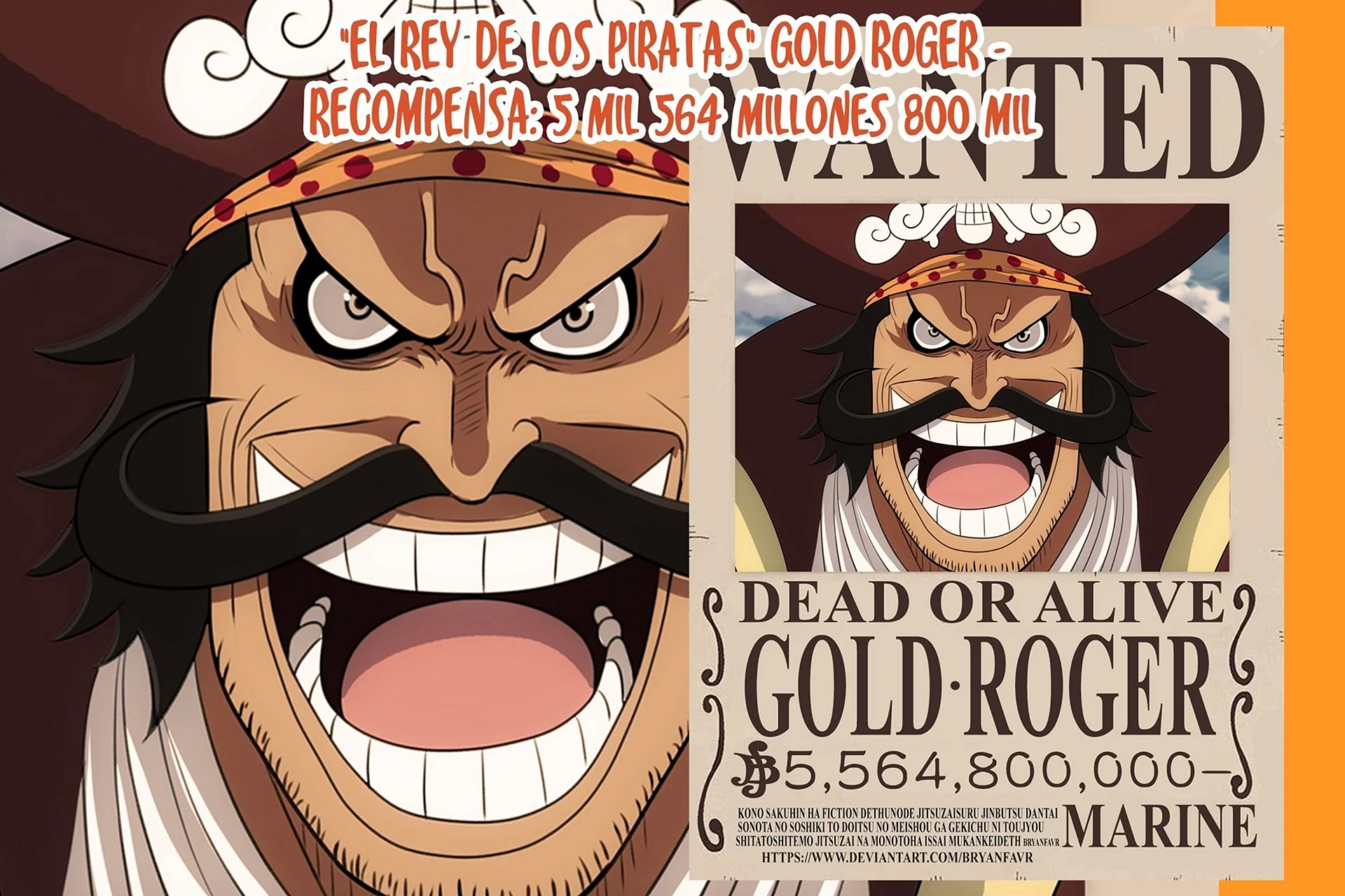Wanted One Piece Gol D Roger Wallpaper