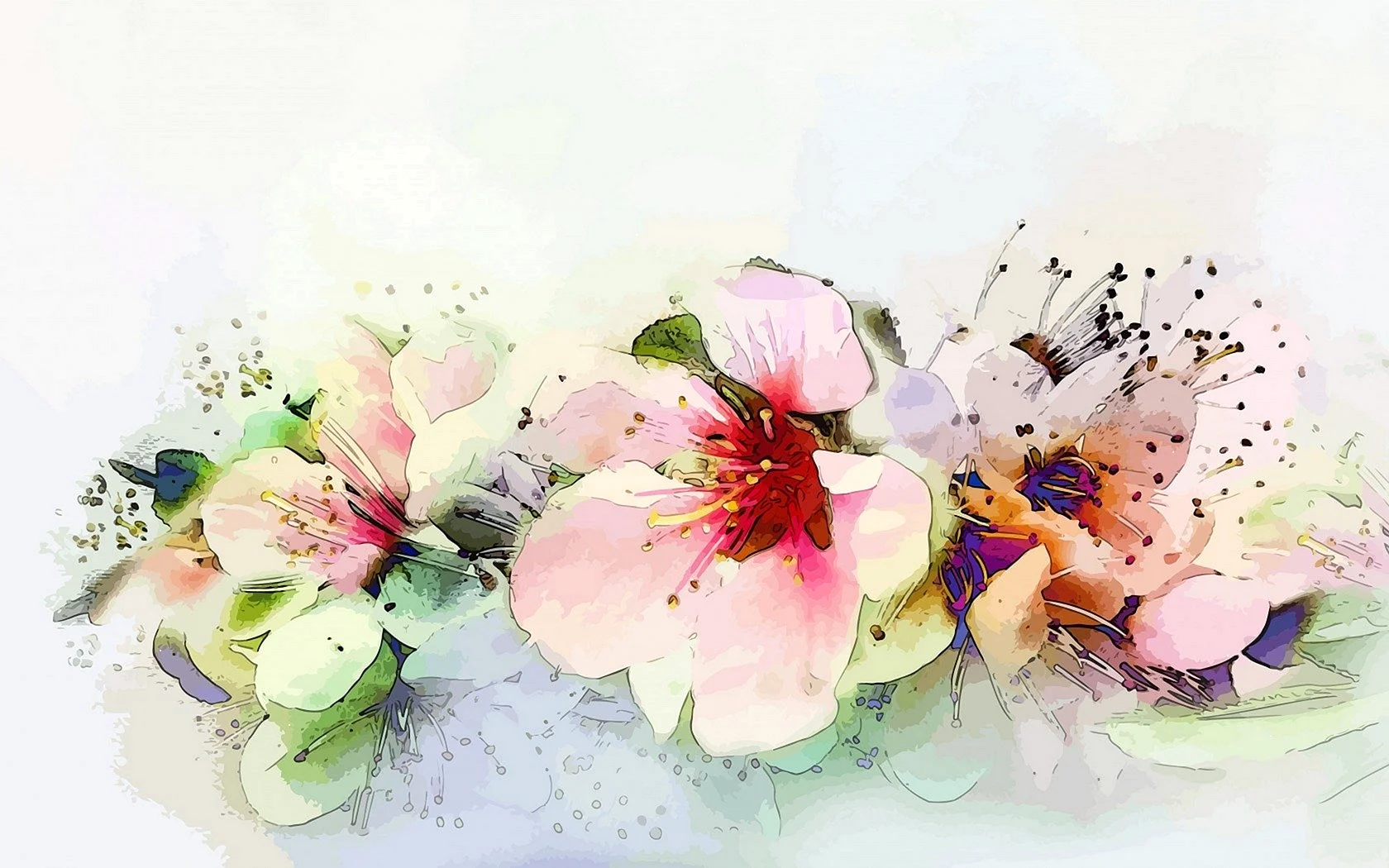 Watercolor Flower Wallpaper