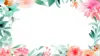 Watercolor Flower Background Wallpaper