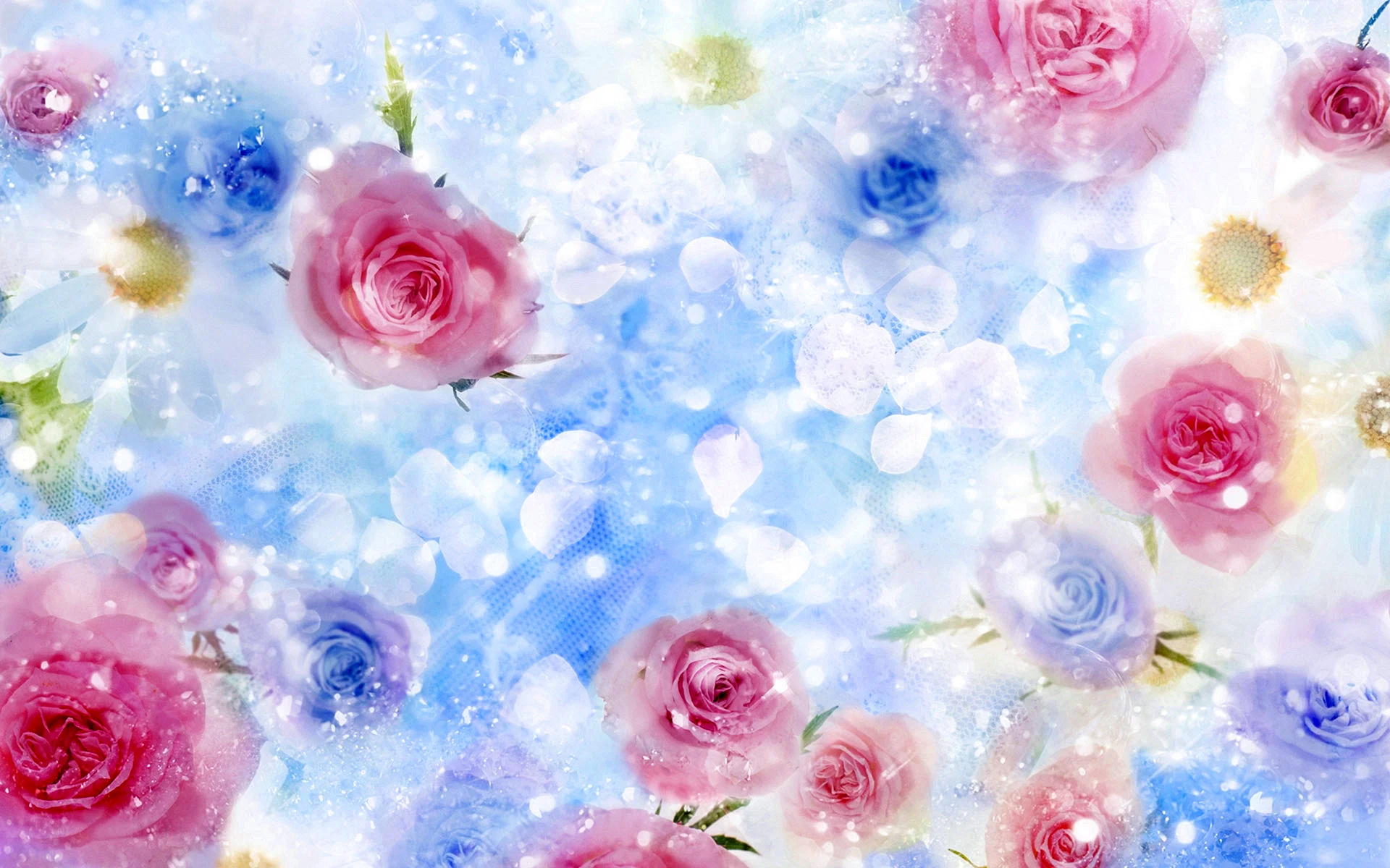 Watercolor Flower Background Wallpaper