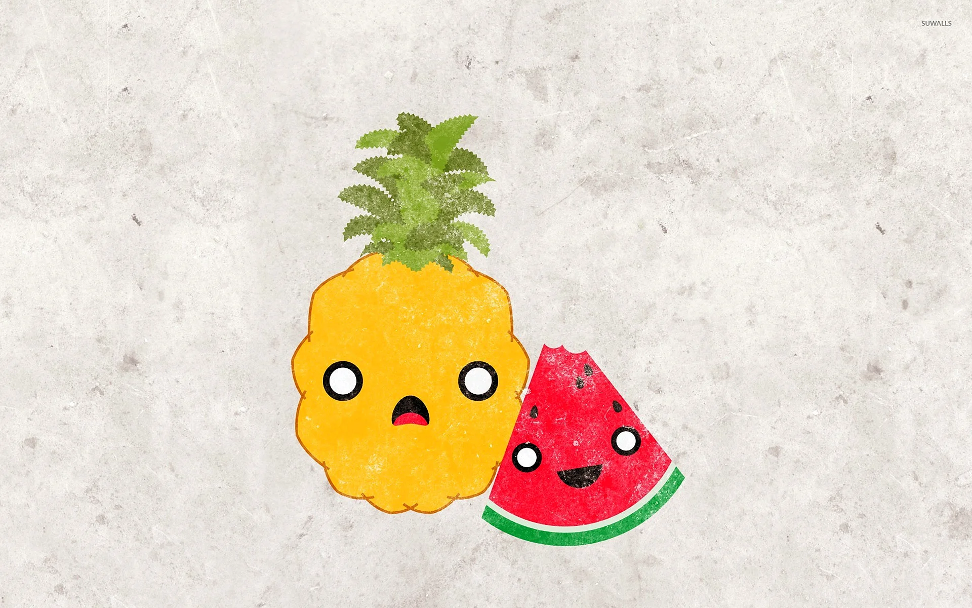 Watermelon Cartoon Background Wallpaper