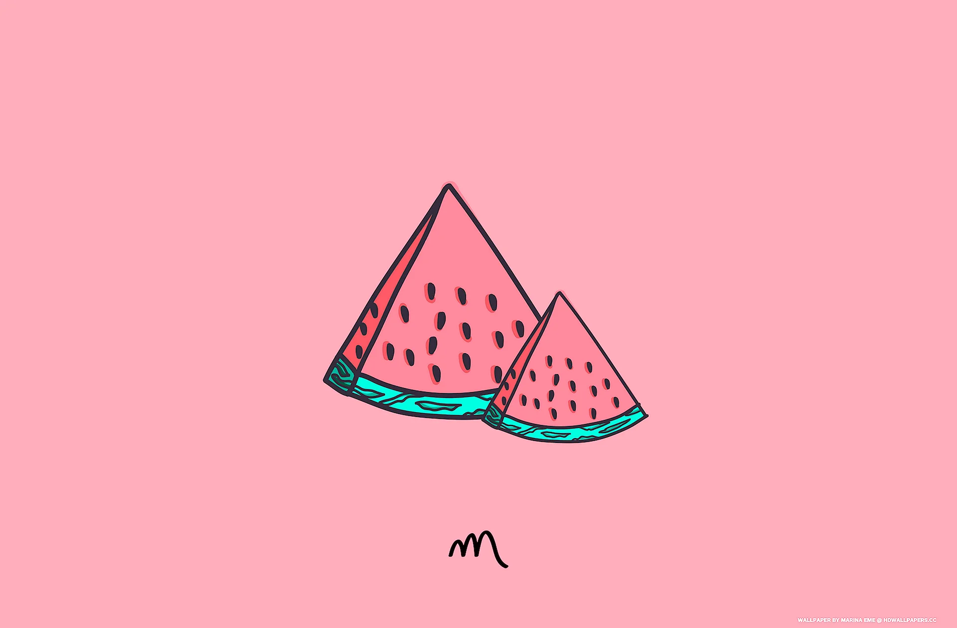 Watermelon cartoon Wallpaper