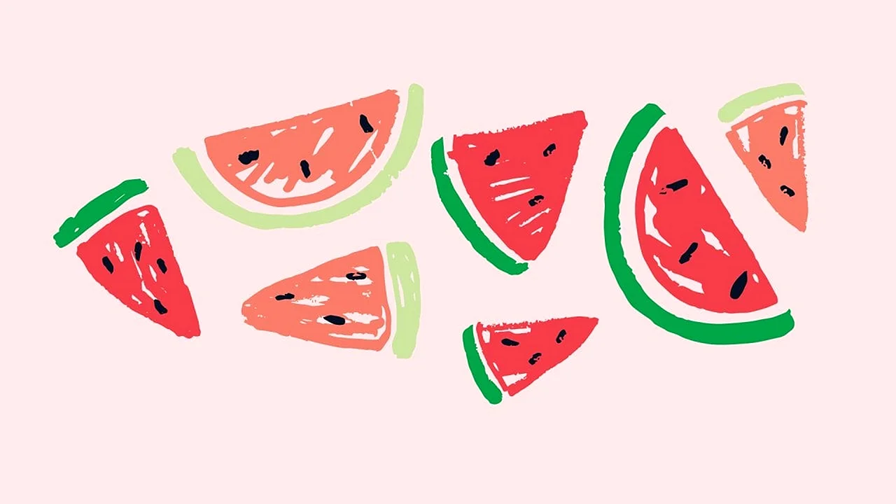 Watermelon Illustration Wallpaper