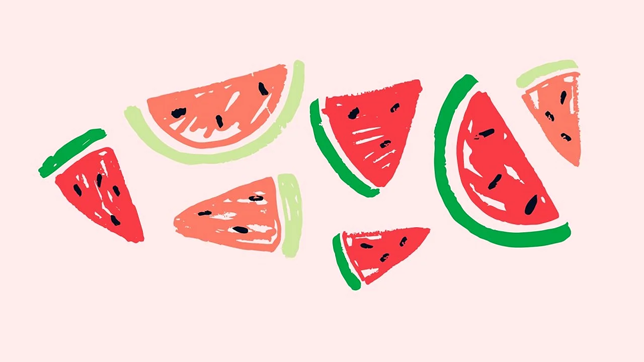 Watermelon illustration Wallpaper