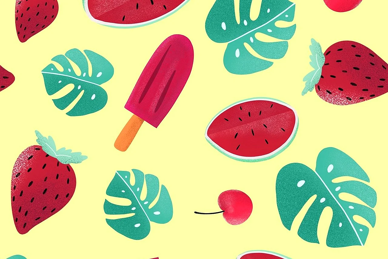 Watermelon pattern Wallpaper