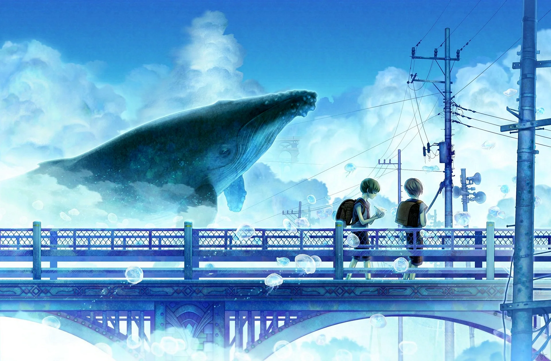 Whale Anime Wallpaper