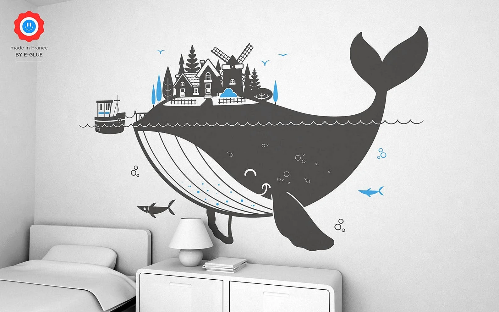 Whale Wall Wallpaper